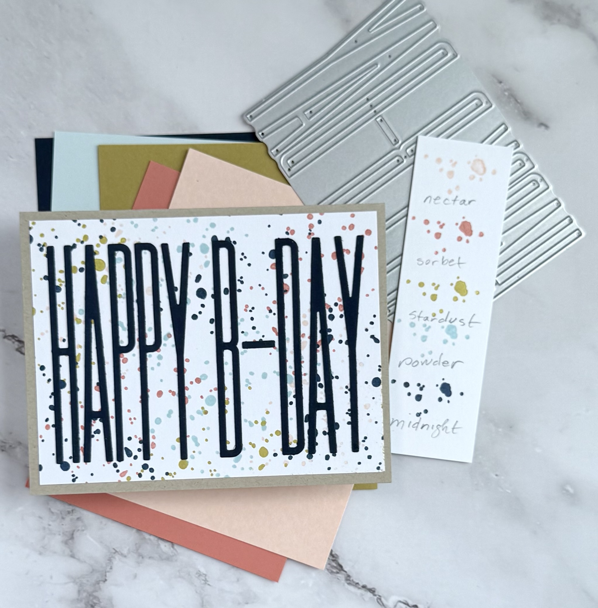 B-day Cards in C9 Color Combos